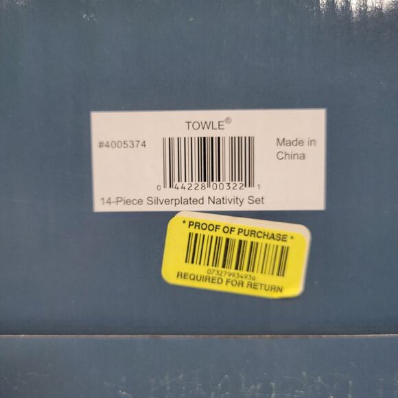 VTG Towle Christmas Nativity Set 14 Pcs Silver Plated Christmas Decor 4005374 - Picture 10 of 15